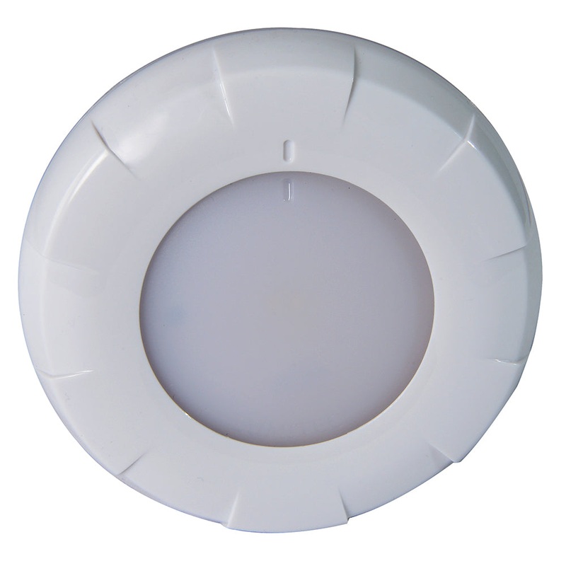 Lumitec Aurora LED Dome Light – White Finish – White Dimming [101077]