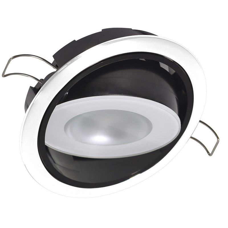 Lumitec Mirage Positionable Down Light – White Dimming – White Bezel [115123]