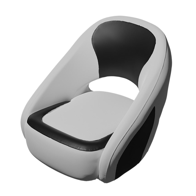 TACO Caladesi Smooth Bucket Seat – White/Black [BA2-25WHT-BLK]