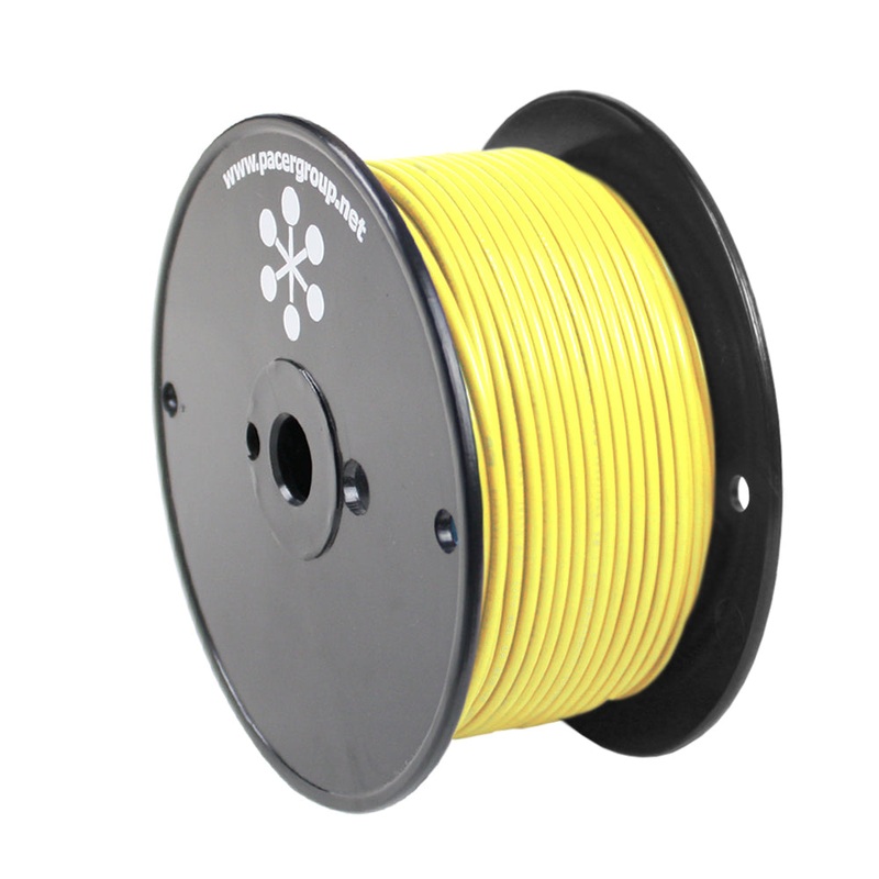 Pacer Yellow 8 AWG Primary Wire – 250 [WUL8YL-250]