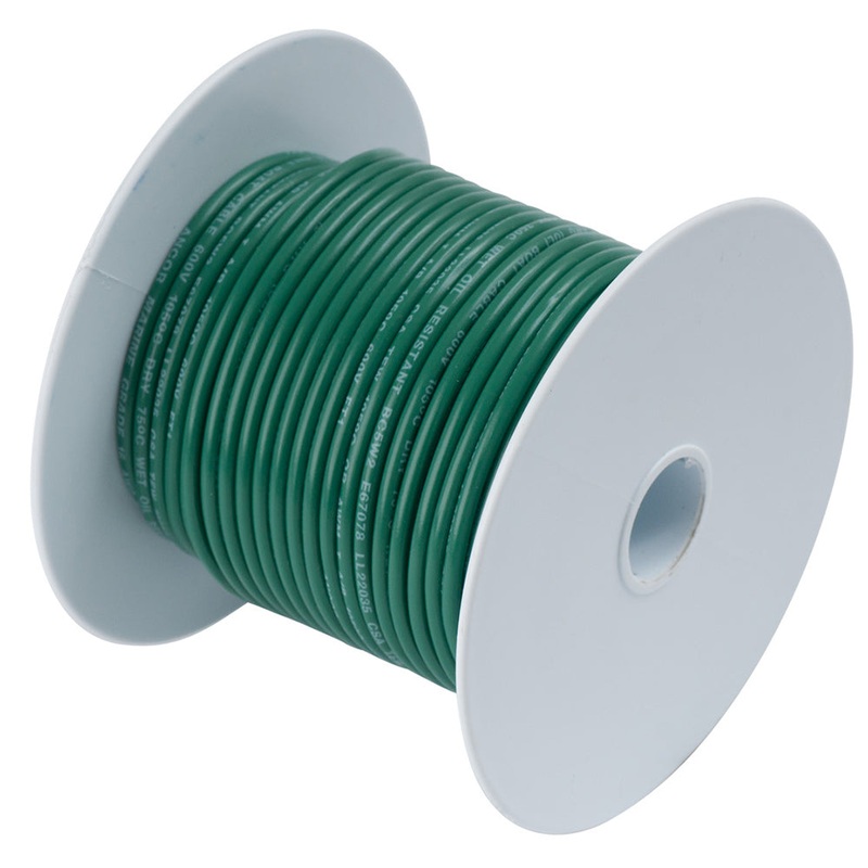 Ancor Green 10 AWG Tinned Copper Wire – 1,000′ [108399]