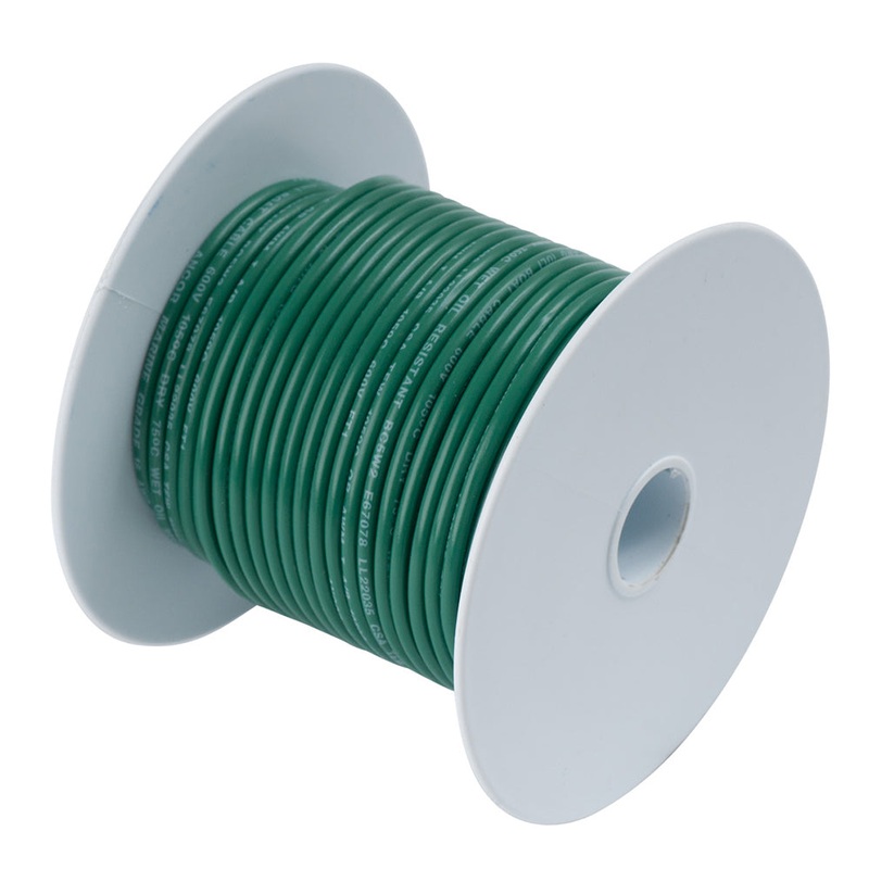 Ancor Green 8 AWG Tinned Copper Wire – 1,000′ [111399]