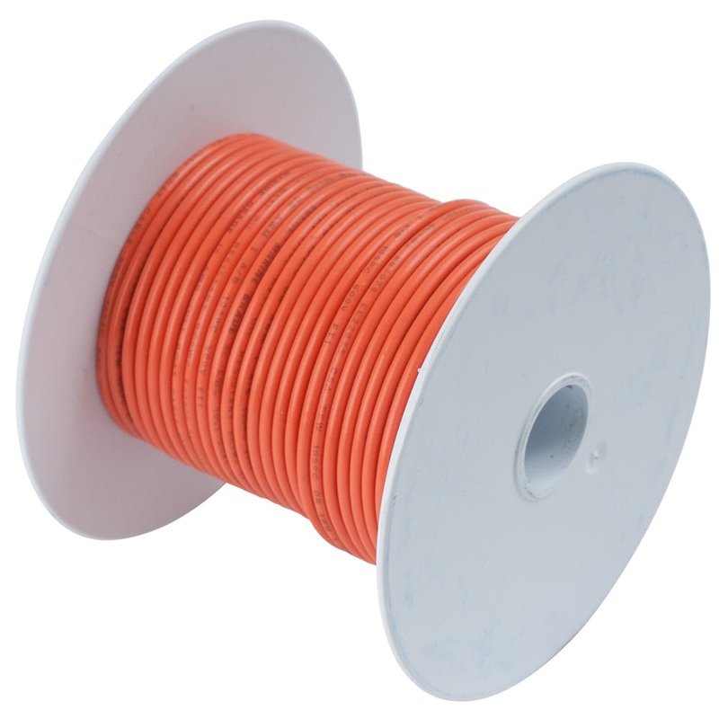 Ancor Orange 10 AWG Tinned Copper Wire – 100′ [108510]