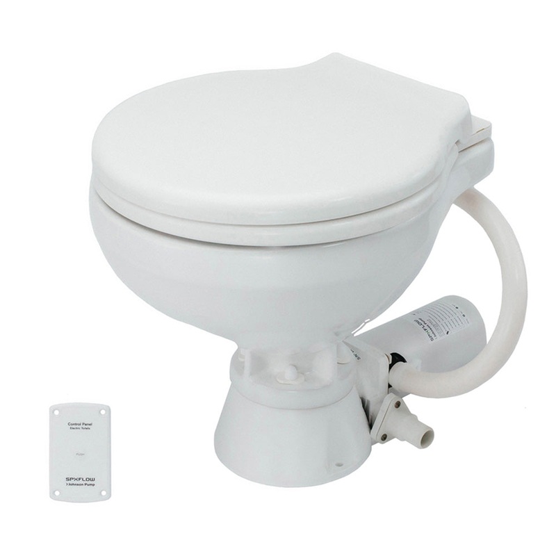 Johnson Pump Standard Electric Toilet – Comfort Macerator Style – 24V [80-47436-02]