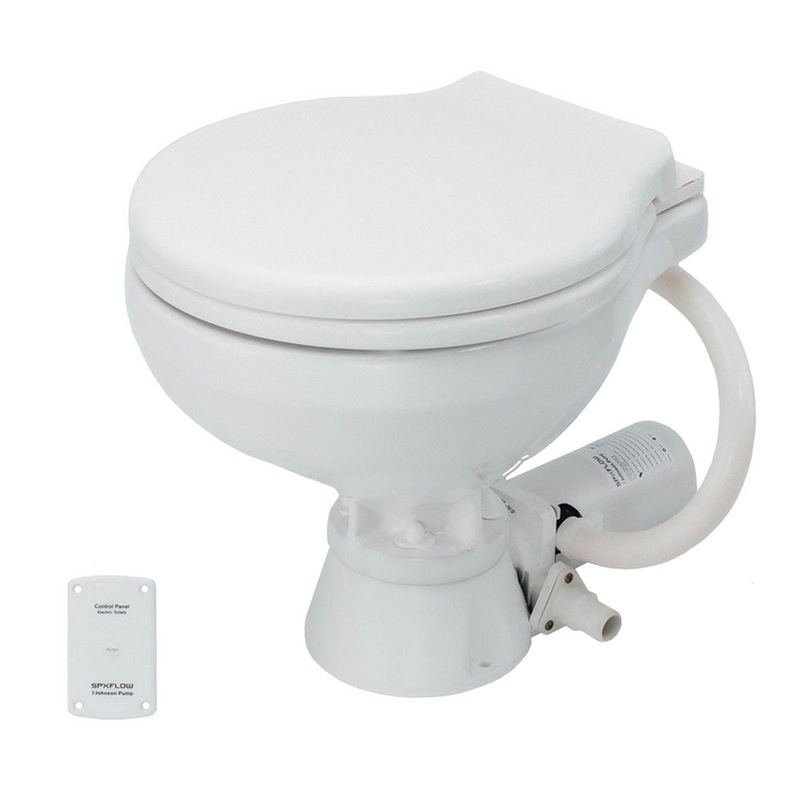 Johnson Pump Standard Electric Toilet – Compact Macerator Style – 24V [80-47435-02]
