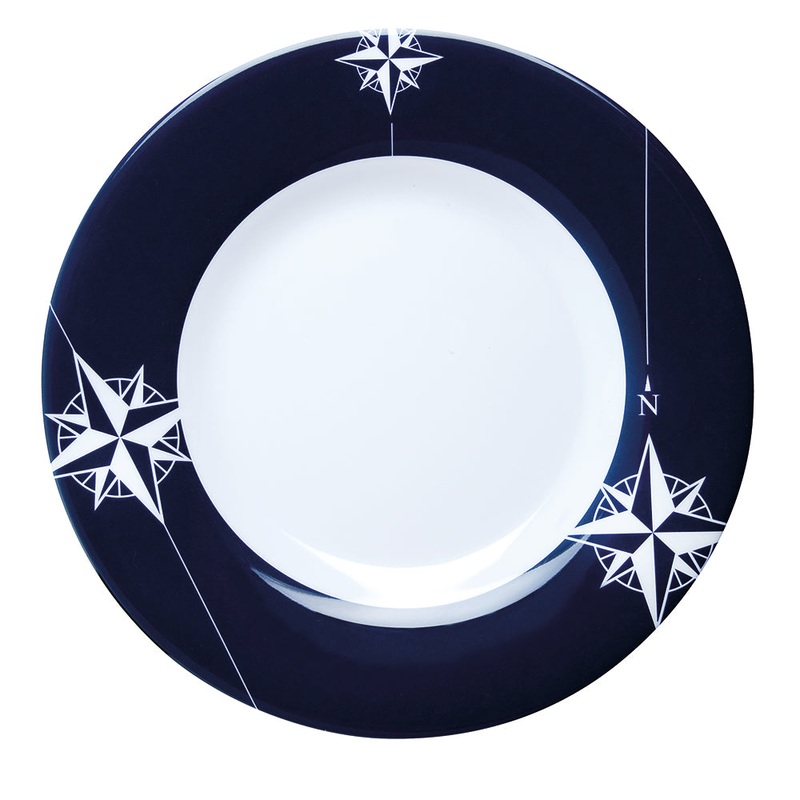 Marine Business Melamine Round Dessert Plate – NORTHWIND – 7 Set of 6 [15003C]