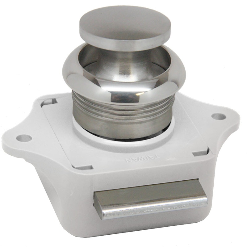 Sea-Dog Push Button Rim Latch – Stainless Steel/Plastic Housing [225300-1]