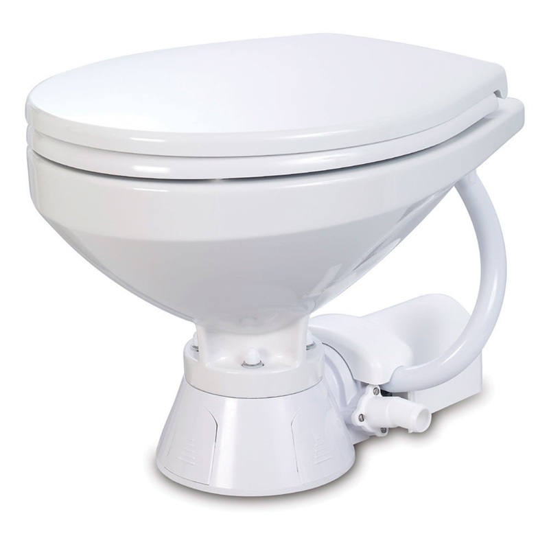 Jabsco Electric Marine Toilet – Regular Bowl w/Soft Close Lid – 24V [37010-4194]