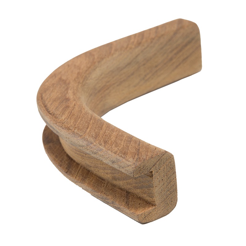 Whitecap Teak Track Inside Corner Molding – 1/2 [60822]