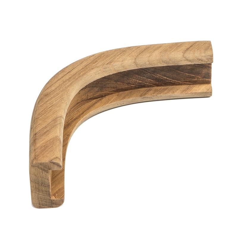 Whitecap Teak Track Outside Corner Molding – 3/4 [60827]