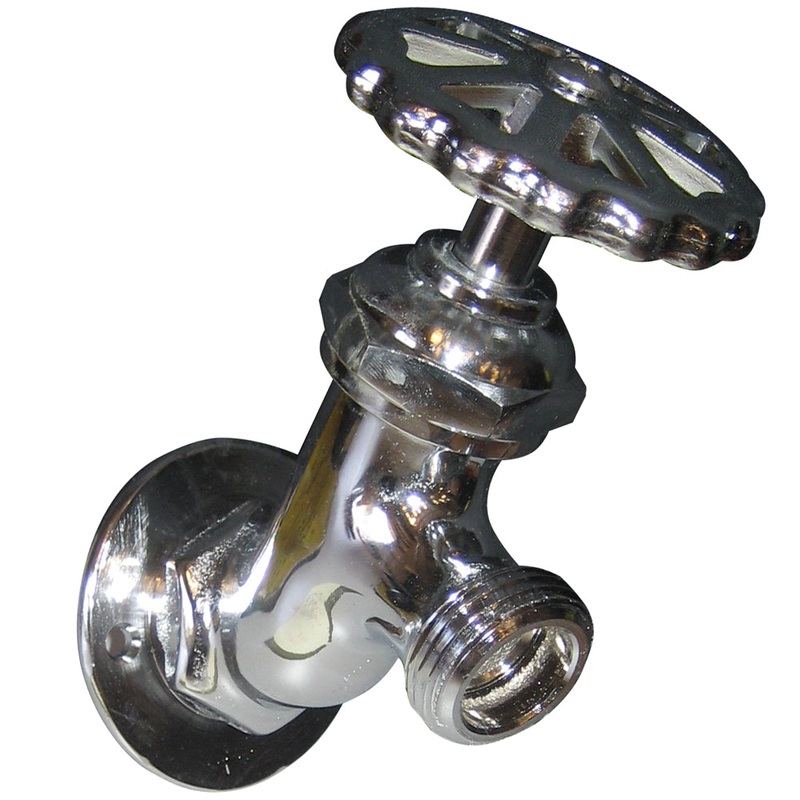 Whitecap CP Brass LG Sillcock 2-3/16 Base 4 Depth [P-2453C]