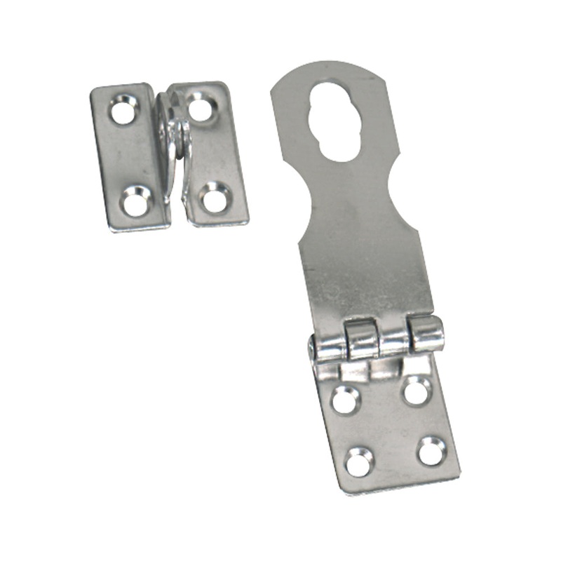 Whitecap Swivel Safety Hasp – CP/Brass – 1 x 3 [S-579C]
