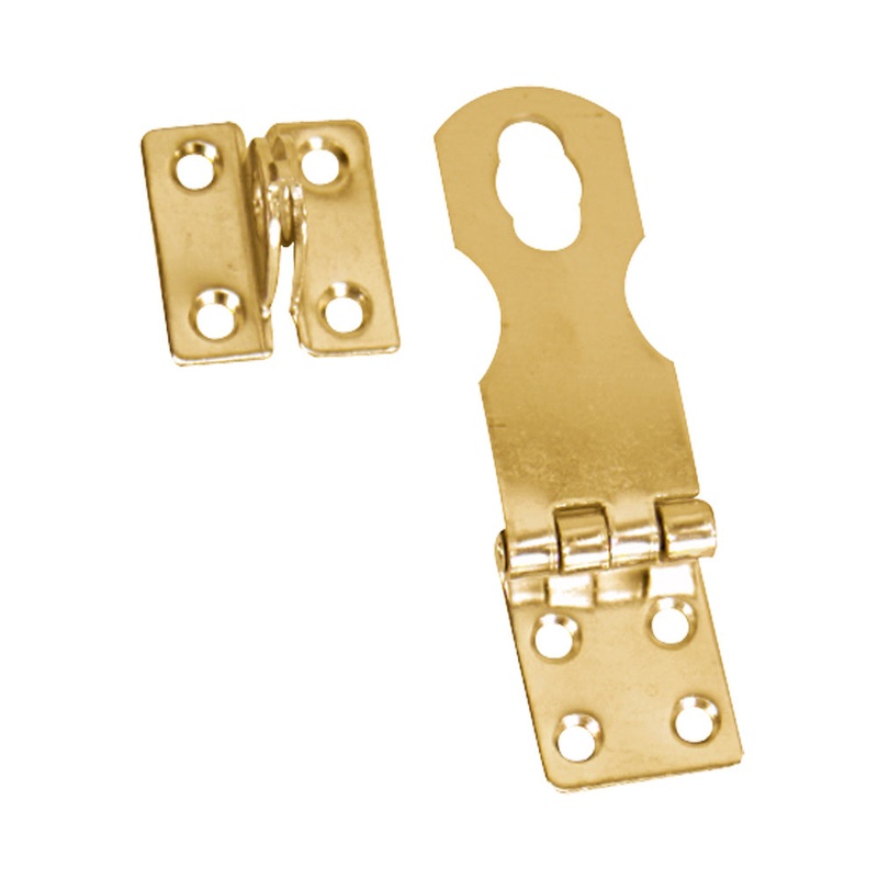 Whitecap Swivel Safety Hasp – Polished Brass – 1 x 3 [S-579BC]
