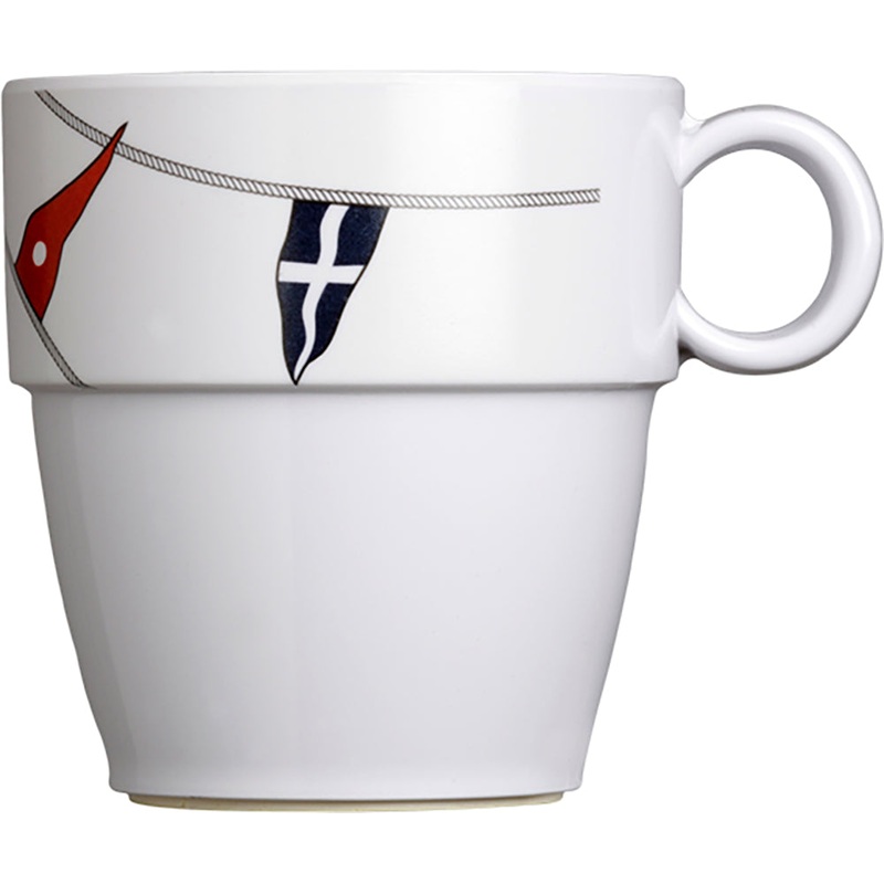 Marine Business Melamine Non-Slip Coffee Mug – REGATA – Set of 6 [12004C]