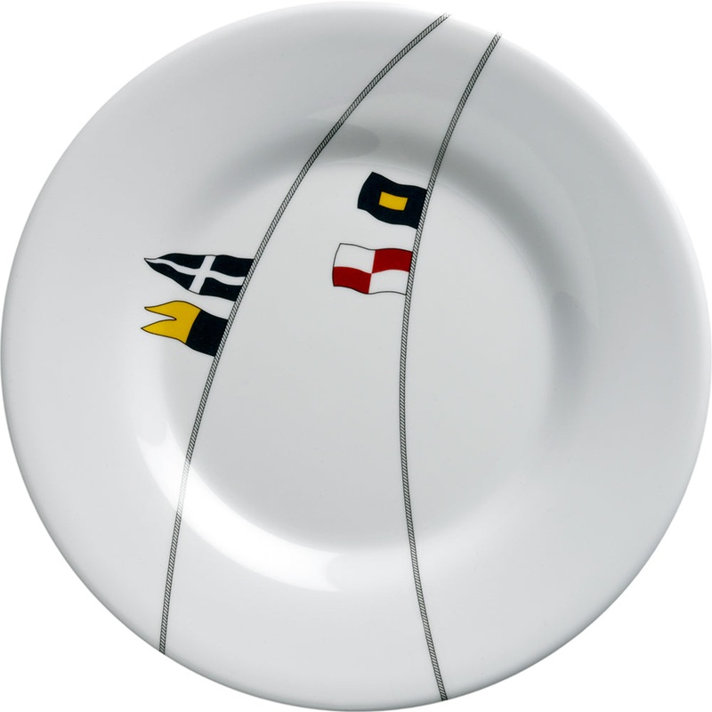 Marine Business Melamine Round Dessert Plate – REGATA – 7 Set of 6 [12003C]