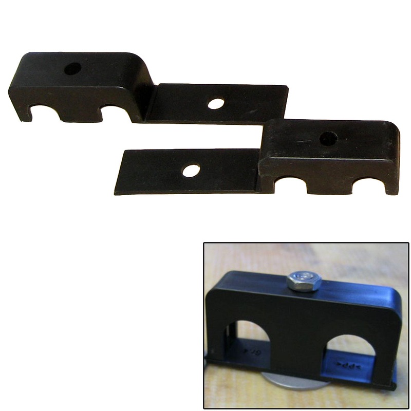 Weld Mount Double Poly Clamp f/1/4 x 20 Studs – 1/2 OD – Requires 1.5 Stud – Qty. 25 [80500]