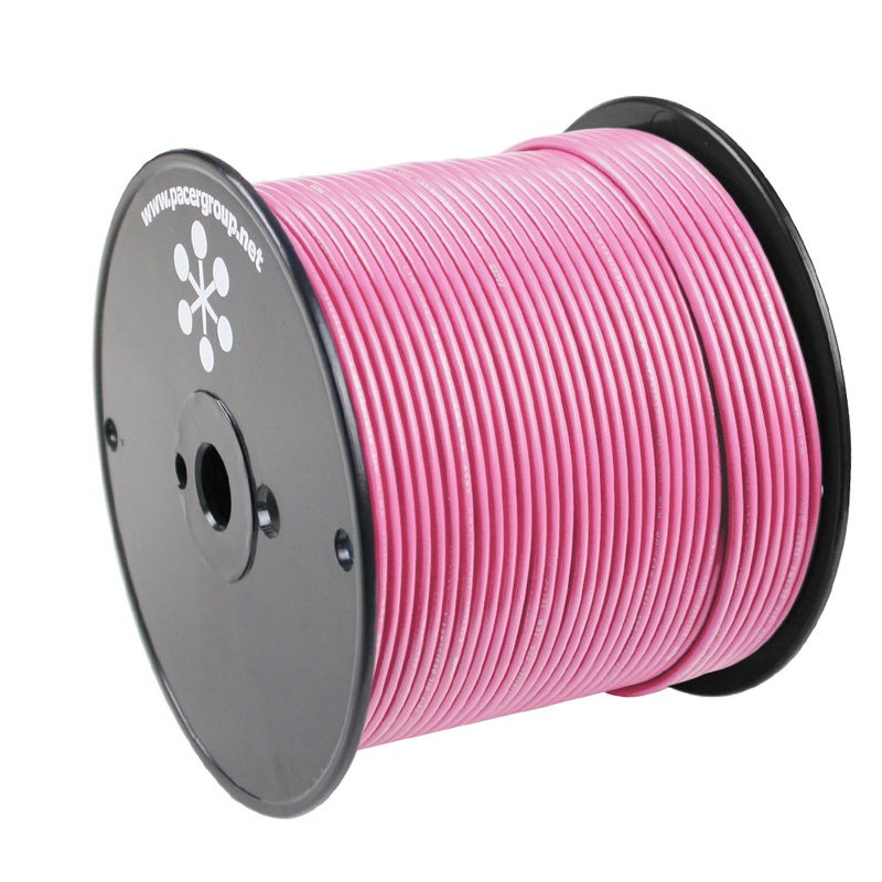Pacer Pink 16 AWG Primary Wire – 500 [WUL16PK-500]