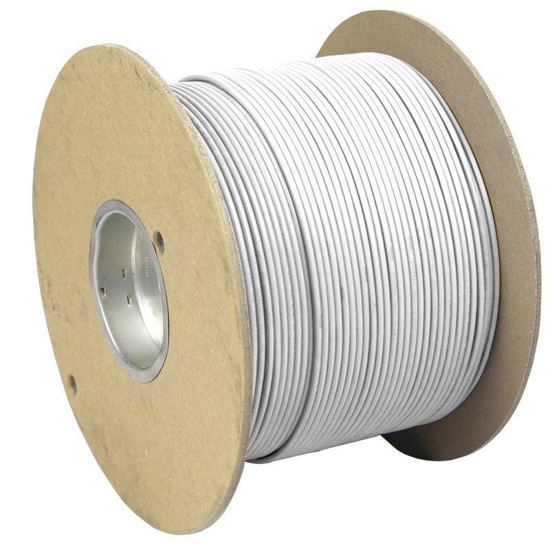 Pacer White 14 AWG Primary Wire – 1,000 [WUL14WH-1000]
