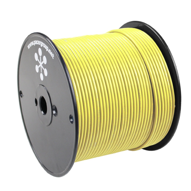 Pacer Yellow 10 AWG Primary Wire – 500 [WUL10YW-500]