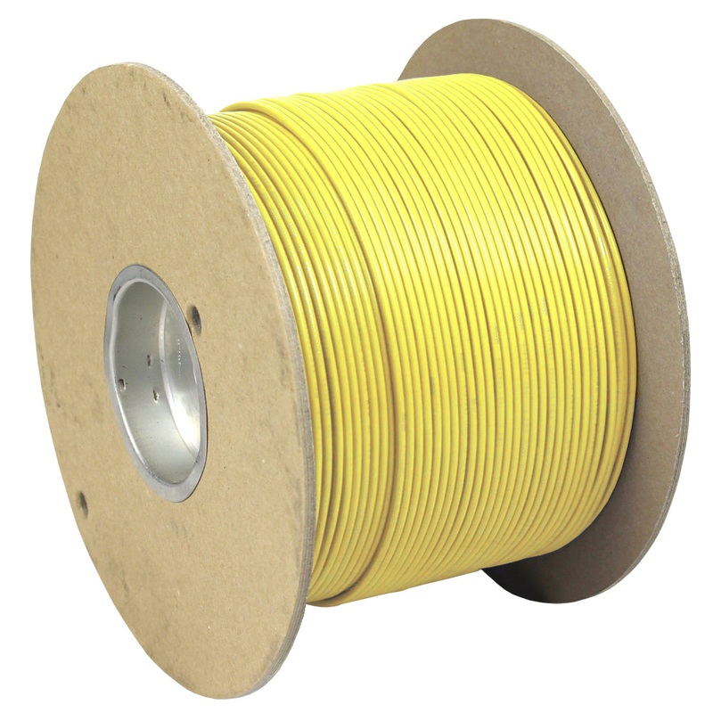 Pacer Yellow 8 AWG Primary Wire – 1,000 [WUL8YL-1000]