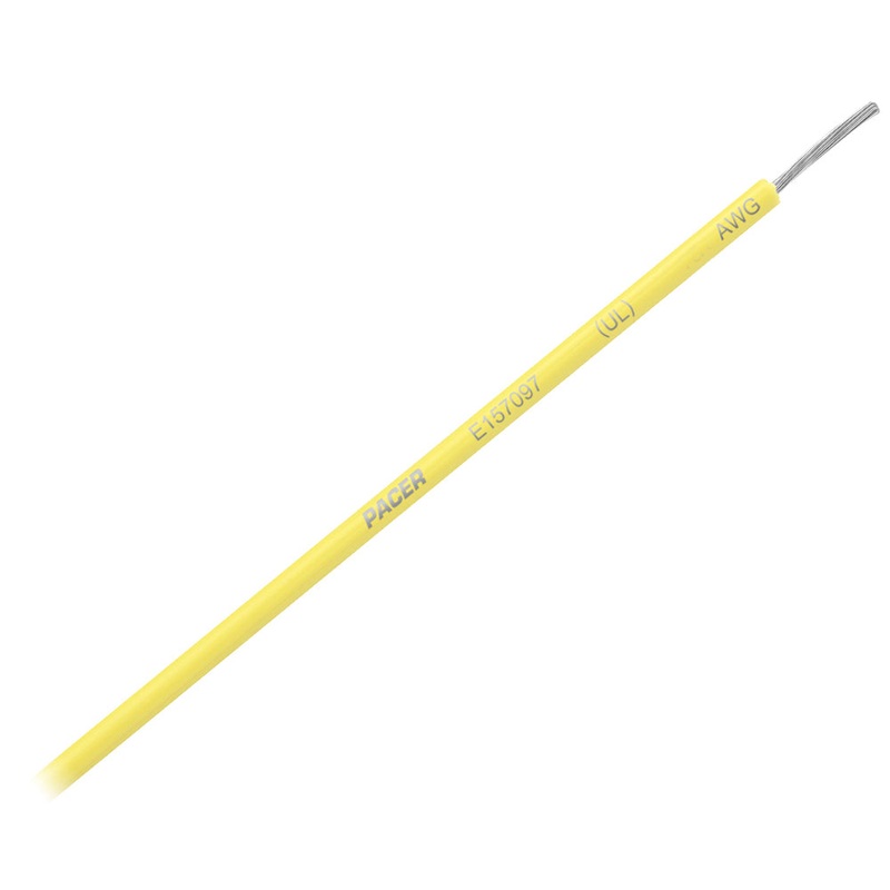 Pacer Yellow 8 AWG Primary Wire – 25 [WUL8YL-25]