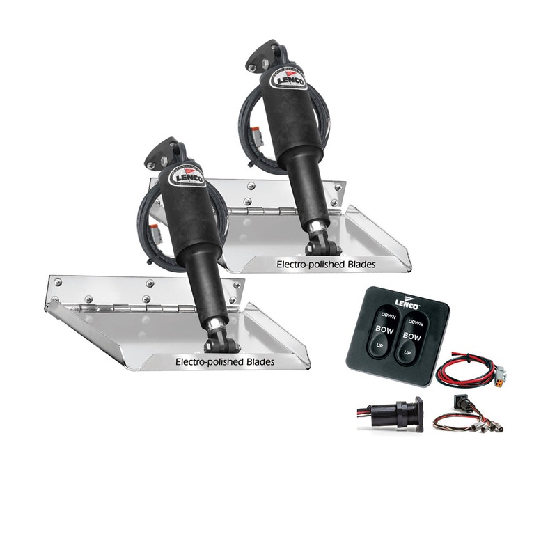 Lenco 18 x 14 Standard Performance Trim Tab Kit w/Standard Tactile Switch Kit 12V [RT18X14]