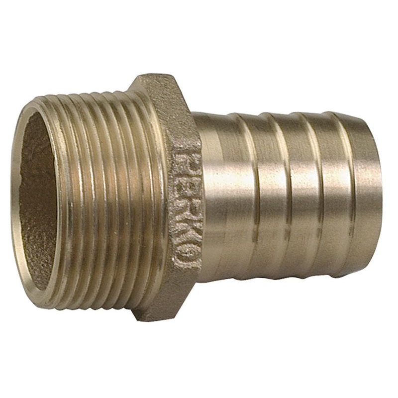 Perko 2 Pipe To Hose Adapter Straight Bronze MADE IN THE USA [0076009PLB]