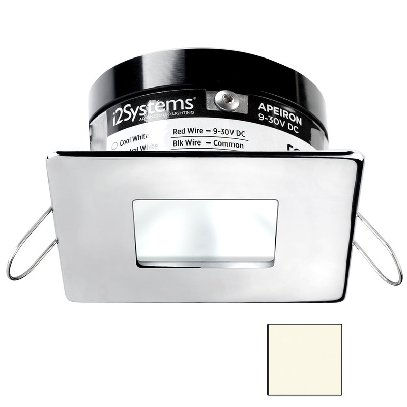 i2Systems Apeiron A503 3W Spring Mount Light – Square/Square – Neutral White Polished Chrome Finish [A503-14BBD]