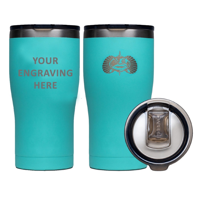 Toadfish Custom Engraved Non-Tipping 20oz Tumbler – Teal (MINIMUM ORDER QUANTITY OF 25) [TF1169]