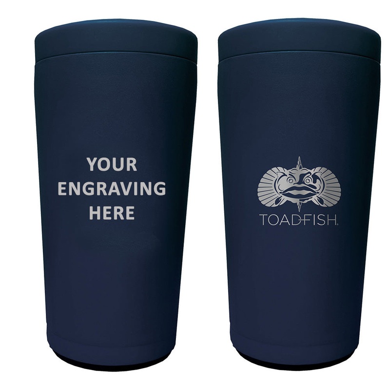 Toadfish Custom Engraved Non-Tipping Can Cooler 2.0 – Navy (MINIMUM ORDER QUANTITY OF 25) [TF5014]