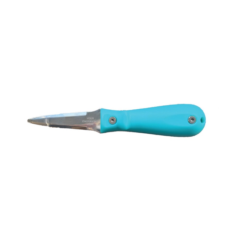 Toadfish Custom Engraved Put ‘Em Back Oyster Knife – Teal (MINIMUM ORDER QUANTITY OF 25) [TF1001]
