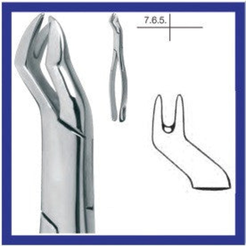 Cowhorn Extraction Forceps, Upper Molars Left Side (14.088.16)