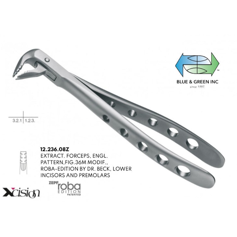 Roba Extraction Forceps, Lower Incisors, Canines and Premolars (12.236.08Z)