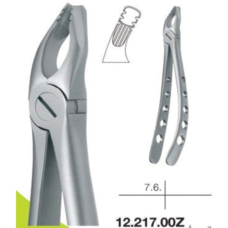 Roba Extraction Forceps, Upper Molars, Right Side (12.217.00Z)