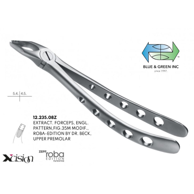 Roba Extraction Forceps, Upper Premolars (12.235.08Z)