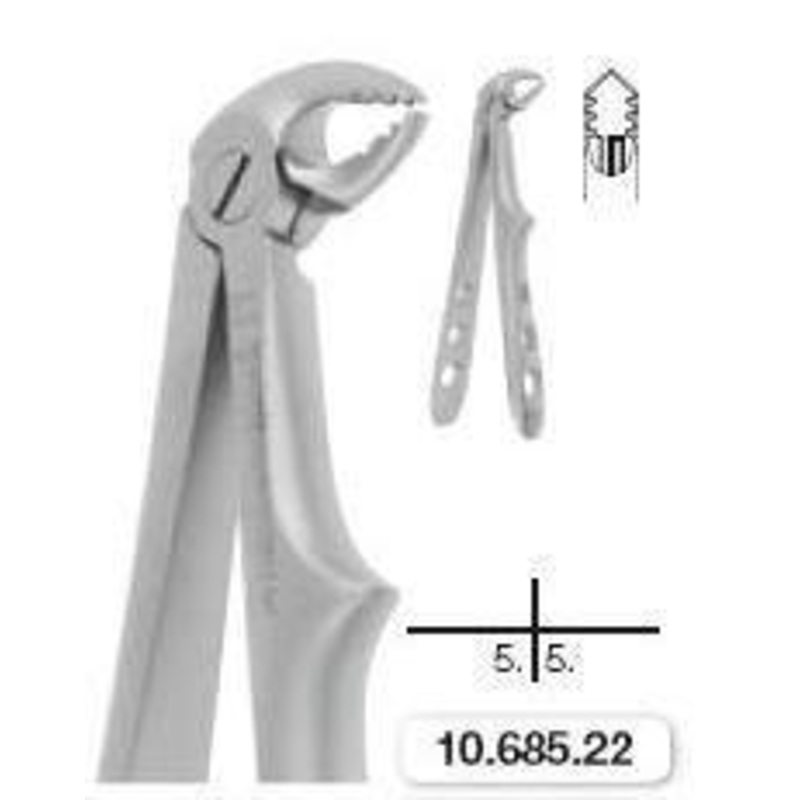 Childrens Forceps, Roba Edition, Lower Molars (10.685.22)