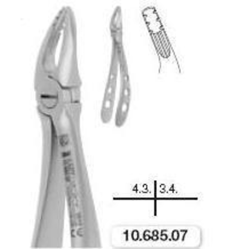 Childrens Forceps, Roba Edition, Upper Premolars (10.685.07)