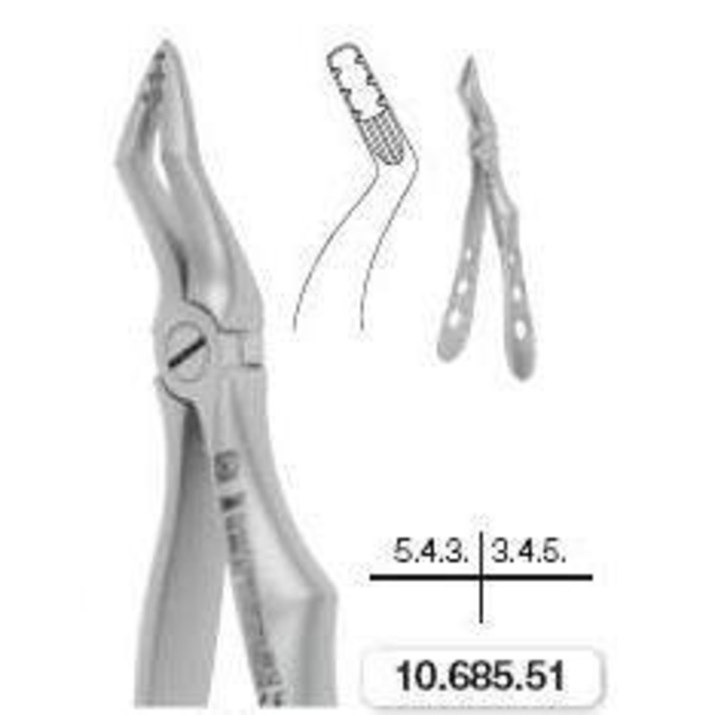 Childrens Forceps, Roba Edition, Upper Roots (10.685.51)