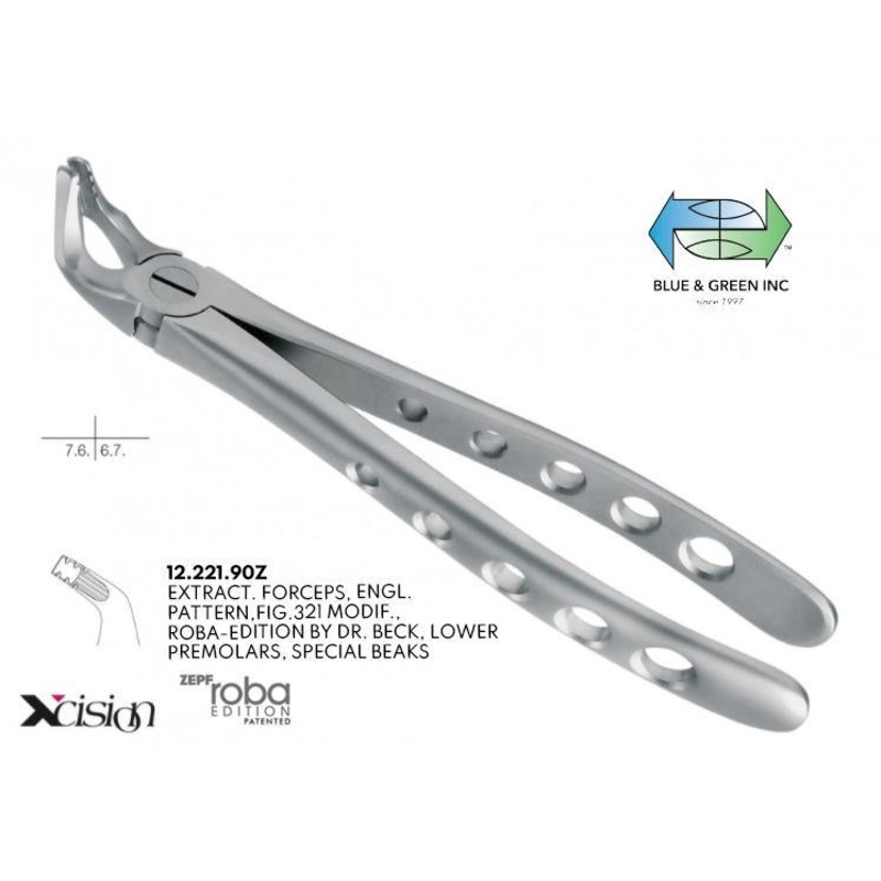 Extraction Forceps Roba, Lower anterior and Pre Molars (12.221.90Z)