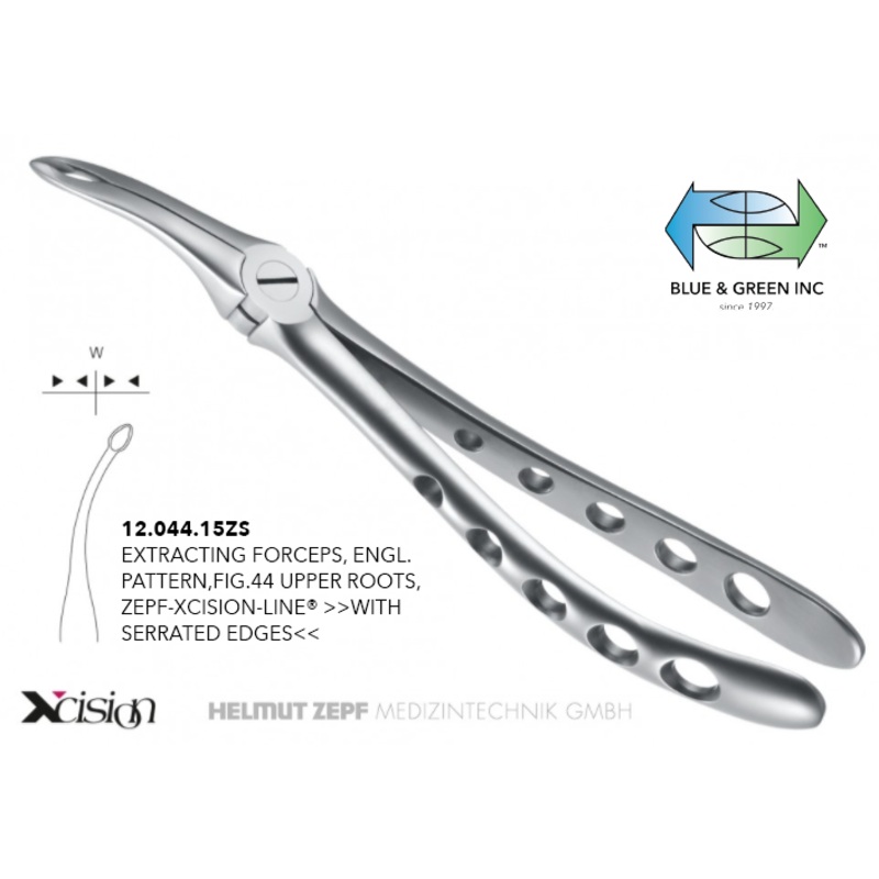 Roba Extraction Forceps, Upper Root (12.044.15ZS)