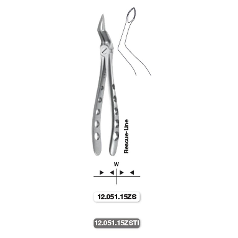 Roba Extraction Forceps, Upper Root, Serrated (12.051.15ZS)