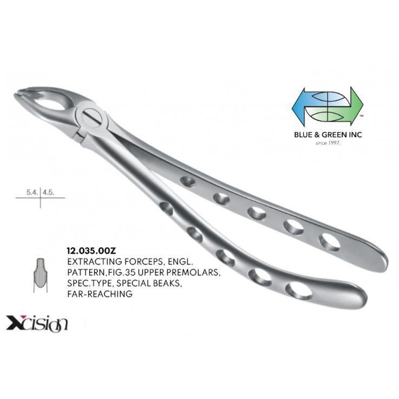 Extraction Forceps, Upper Premolars (12.035.00Z)