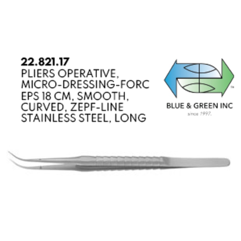 Micro Dressing Forceps 18cm w/ Diamond Coating (22.821.17)