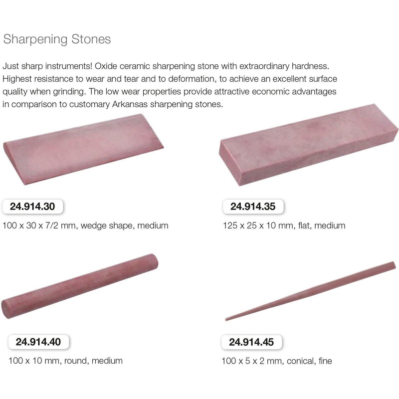 Oxide Ceramic Sharpening Stones (24.914.30 or 24.914.35 or 24.914.40 or 24.91.45)