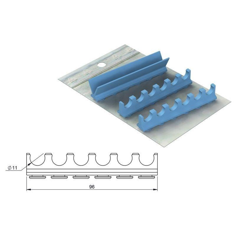 Silicone refill for S. Steel Cassette 18×10 – 6 instruments (182084)