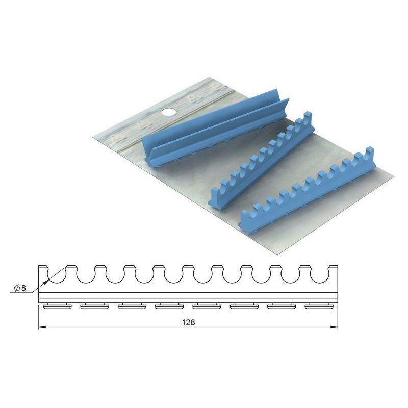 Silicone refill for S. Steel Cassette 18×14 – 10 instruments (182083)