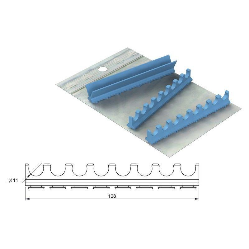 Silicone refill for S. Steel Cassette 18×14 – 8 instruments (182077)