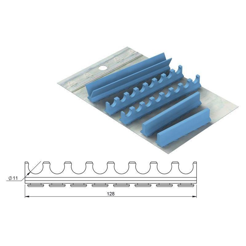 Silicone refill for S. Steel Cassette 18×20 – 8 instruments + free space (182082)