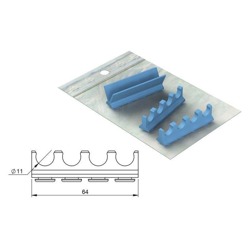 Silicone refill for S. Steel Cassette 18×7 – 4 instruments (182078)