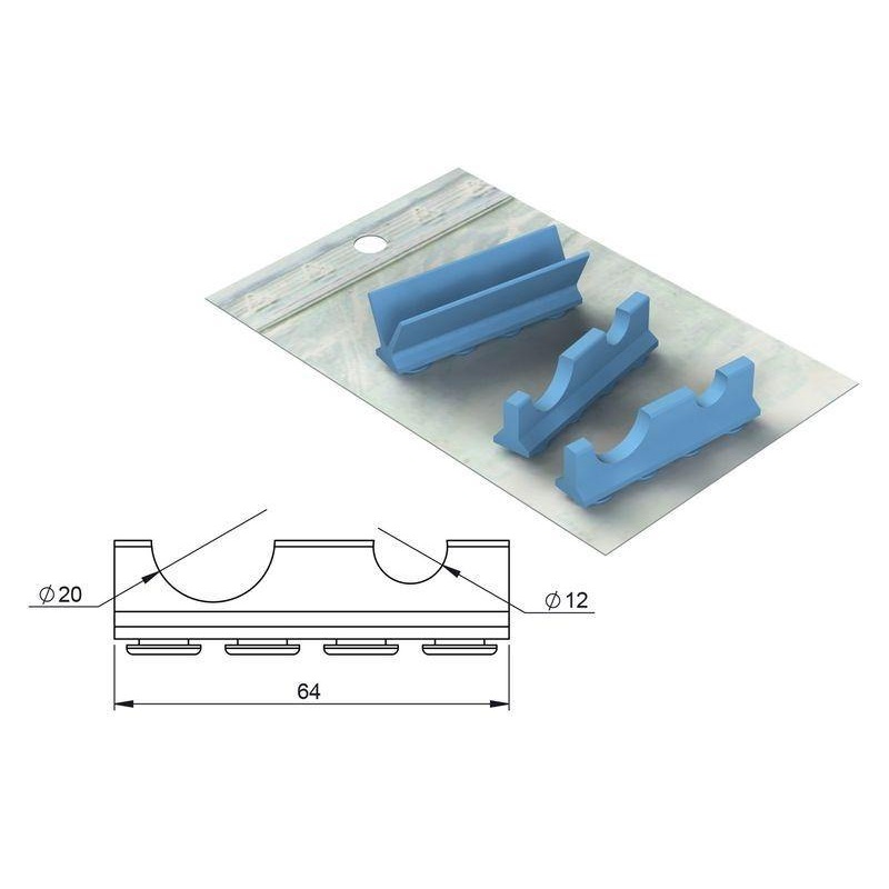 Silicone refill for S. Steel Cassette 18×7 – Handpiece (x2) (182088)